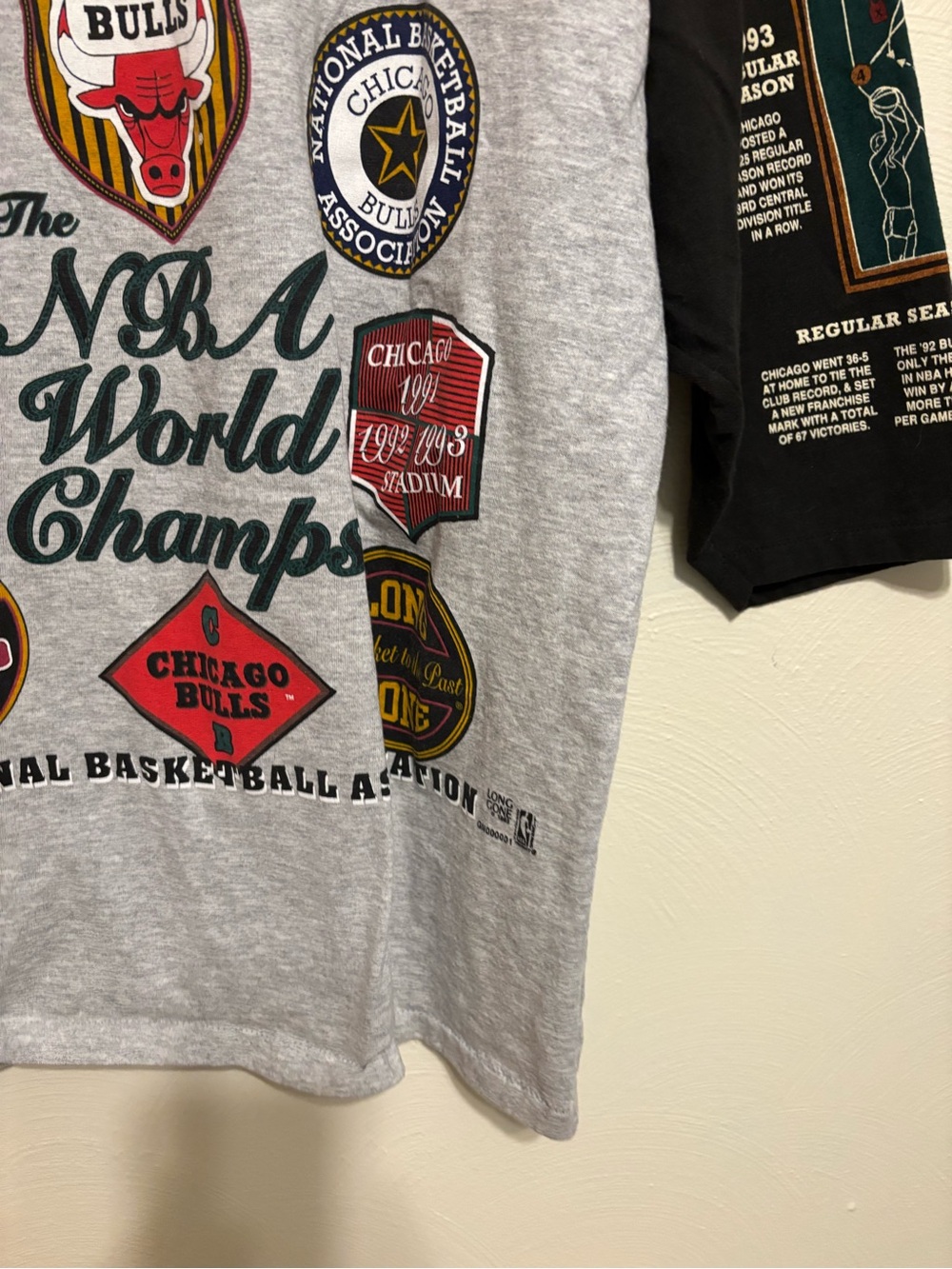 Vintage 1993 Chicago Bulls Long Gone Team Of The Nineties Shirt XL USA - Picture 9 of 10